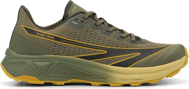 Hi-Tec - HTS Flash Trail - Sneakers - Deep Lichen / Antique Moss - Ademend Mesh Textiel