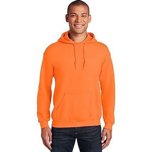 Gildan Zware Blend Volwassen Unisex Hooded Sweatshirt / Hoodie (Veiligheid Oranje)