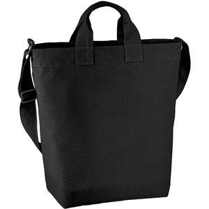 Bagbase Canvas Daybag / Hold & Strap Boodschappentas (15 Liter)  (Zwart)