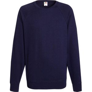 Fruit Of The Loom - Raglan Sweatshirt - Donker Marine - Lichtgewicht - 240 GSM
