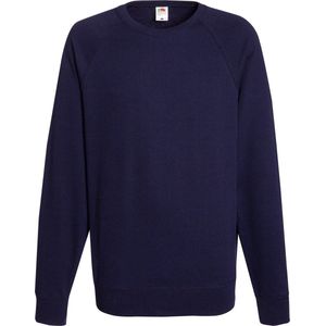 Fruit Of The Loom - Raglan Sweatshirt - Donker Marine - Lichtgewicht - 240 GSM
