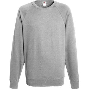 Fruit Of The Loom - Raglan Sweatshirt - Heather Grijs - Lichtgewicht - 240 GSM