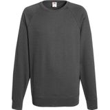 Fruit Of The Loom - Lichtgewicht Raglan Sweatshirt - Licht Graphite - 240 GSM