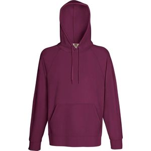 Fruit Of The Loom - Heren Sweatshirt - Bordeaux - Lichtgewicht Fleece