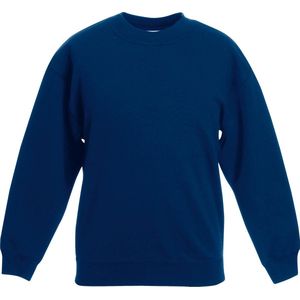 Fruit of the Loom - Kinder Classic Set-In Sweater - Blauw