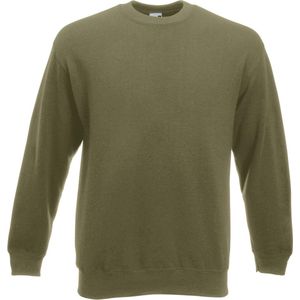 Fruit Of The Loom - Premium 70/30 - Sweater - Klassieke Olive
