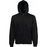 Fruit of The Loom heren premium sweater met capuchon, zwart (black), maat XXL.
