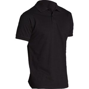 SOLS Heren Perfect Pique Korte Mouw Poloshirt (Zwart)