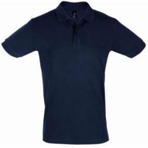 SOLS Heren Perfect Pique Korte Mouw Poloshirt (Franse marine)