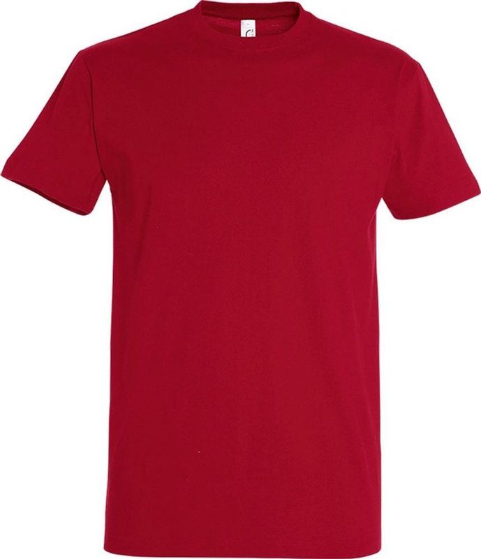 SOLS Heren Keizerlijke Zwaargewicht T-Shirt met korte mouwen (Chillirood)