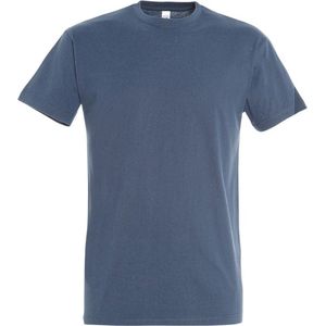 SOLS Heren Keizerlijke Zwaargewicht T-Shirt met korte mouwen (Denim)