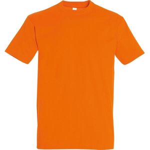 SOLS Heren Keizerlijke Zwaargewicht T-Shirt met korte mouwen (Oranje)
