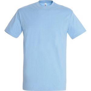 SOLS Heren Keizerlijke Zwaargewicht T-Shirt met korte mouwen (Hemelsblauw)