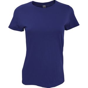 SOLS Dames dames Imperial Heavy Short Sleeve T-Shirt (Marine)