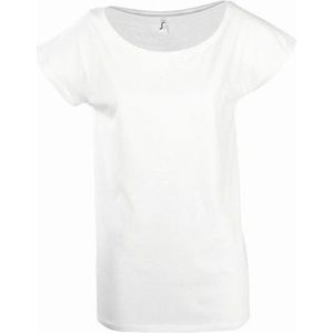 SOLS Dames dames Marylin Lange Lengte T-Shirt (Wit)