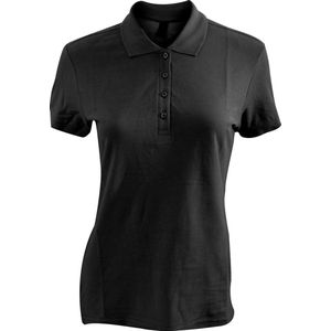 SOLS Dames dames Passion Pique Poloshirt met korte mouwen (Zwart)