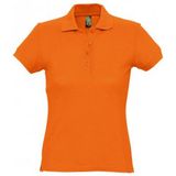 SOLS Dames dames Passion Pique Poloshirt met korte mouwen (Oranje)