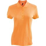 SOLS Dames dames Passion Pique Poloshirt met korte mouwen (Oranje)