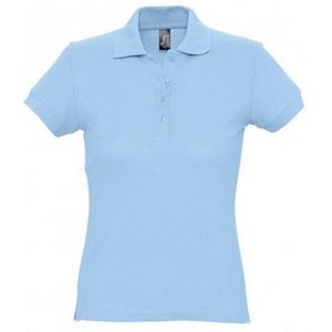 SOLS Dames dames Passion Pique Poloshirt met korte mouwen (Hemelsblauw)