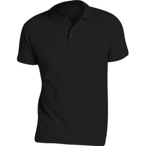 SOLS Heren Zomer II Pique Poloshirt met korte mouwen (Zwart)