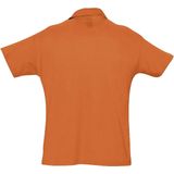 SOLS Heren Zomer II Pique Poloshirt met korte mouwen (Oranje)