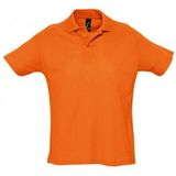SOLS Heren Zomer II Pique Poloshirt met korte mouwen (Oranje)