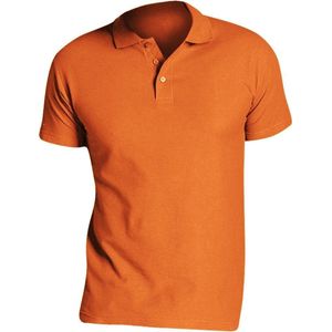 SOLS Heren Zomer II Pique Poloshirt met korte mouwen (Oranje)