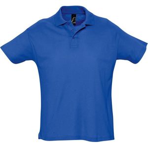 SOLS Heren Zomer II Pique Poloshirt met korte mouwen (Koningsblauw)