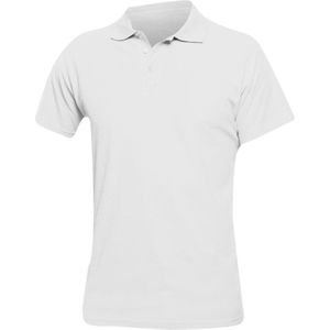 SOLS Heren Lente II Korte Mouw Zwaarlijvig Poloshirt (Wit)