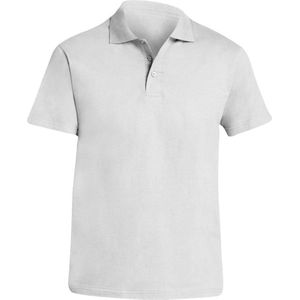 SOLS Heren Prescott Jersey Poloshirt met korte mouwen (Wit)