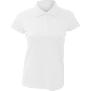 SOLS Dames dames Prescott Poloshirt met korte mouwen Jersey Polo (Wit)