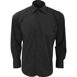 SOLS - Brighton - Overhemd - Zwart - Katoen