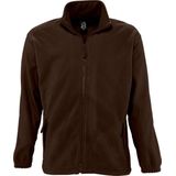 SOLS - North Full Zip - Outdoor Fleece Jacket - Donkere Chocolade