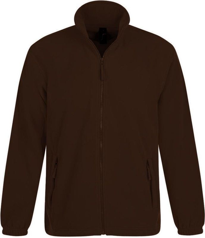 SOLS - North Full Zip - Outdoor Fleece Jacket - Donkere Chocolade