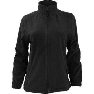 SOLS Dames/dames North Full Zip Fleece Jacket (Zwart)