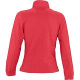 SOLS Dames/dames North Full Zip Fleece Jacket (Rood)