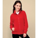 SOLS Dames/dames North Full Zip Fleece Jacket (Rood)