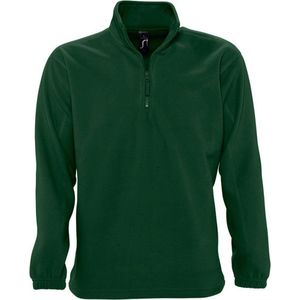 SOLS Ness Unisex Zip Neck Anti-Pill Fleece Top (Bosgroen)