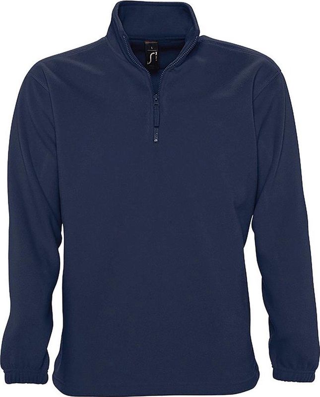 SOLS Ness Unisex Zip Neck Anti-Pill Fleece Top (Marine)