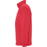 SOLS Ness Unisex Zip Neck Anti-Pill Fleece Top (Rood)