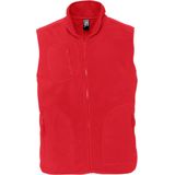 SOLS - Noorwegen - Bodywarmer - Rood - Unisex - Anti-Pill Fleece
