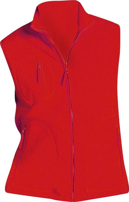 SOLS - Noorwegen - Bodywarmer - Rood - Unisex - Anti-Pill Fleece