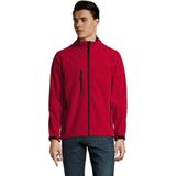 SOLS - Relax Soft Shell Jacket - Rood - Ademend - Winddicht - Waterbestendig