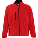 SOLS - Relax Soft Shell Jacket - Rood - Ademend - Winddicht - Waterbestendig