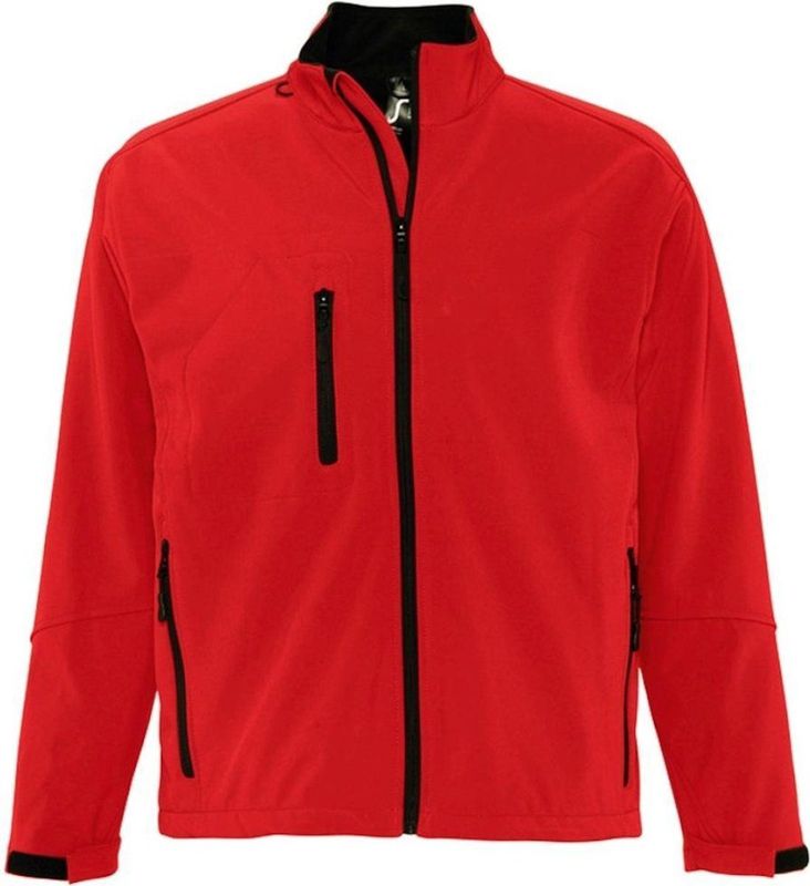 SOLS - Relax Soft Shell Jacket - Rood - Ademend - Winddicht - Waterbestendig
