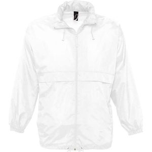SOLS - Surf Windbreaker - Jasje - Wit - Lichtgewicht - Water- en Winddicht
