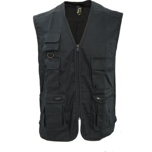 SOLS - Wild - Bodywarmer - Zwart - Unisex - Volledige Rits