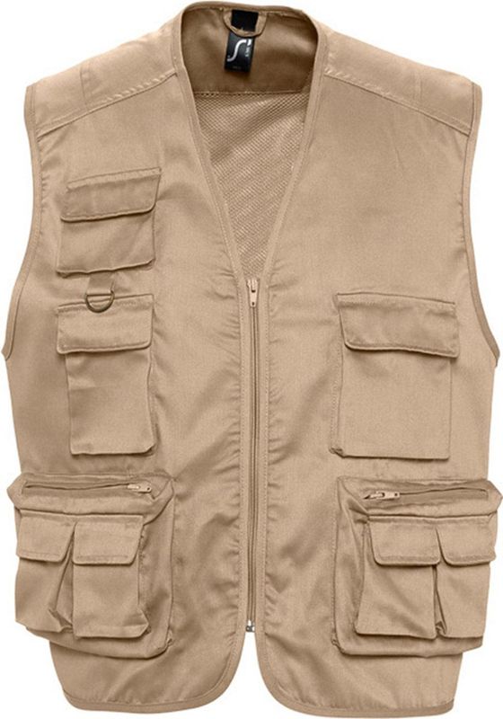 SOLS Wild Unisex Full Zip Waistcoat Bodywarmer Jacket (Touw)