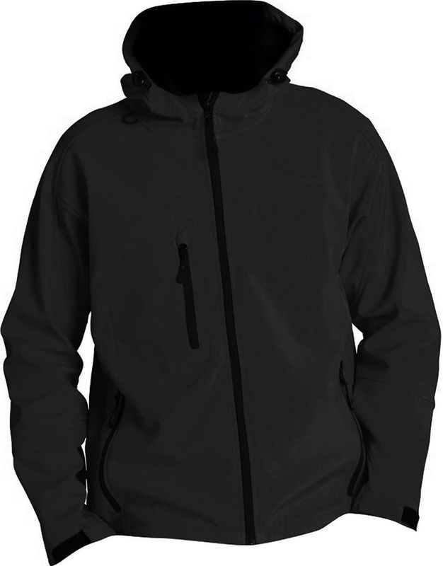 Jack - Ademend - Zwart - Stretch Soft Shell Stof