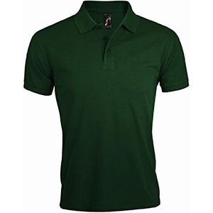 SOLS Heren Prime Pique Poloshirt met korte mouwen (Fles groen)